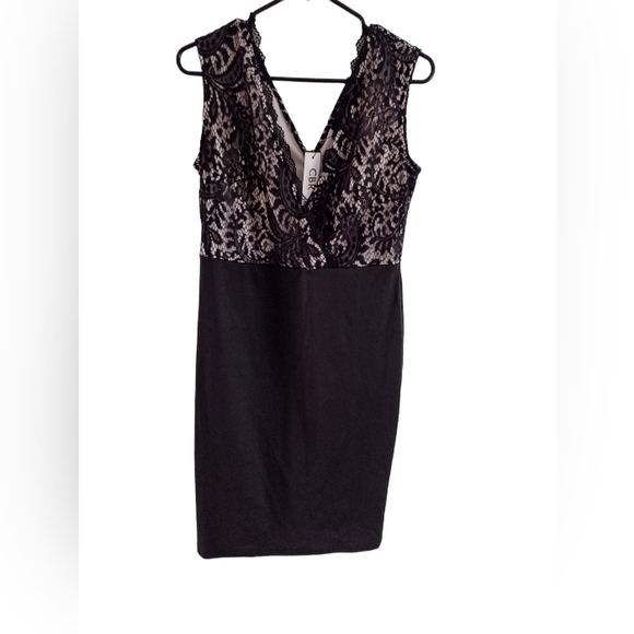 CBR Dresses & Skirts - CBR Exclusive Selection sleeveless zip back black dress. Lace top NWT. L…